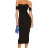 Helmut Lang Contour Midi Dress Black