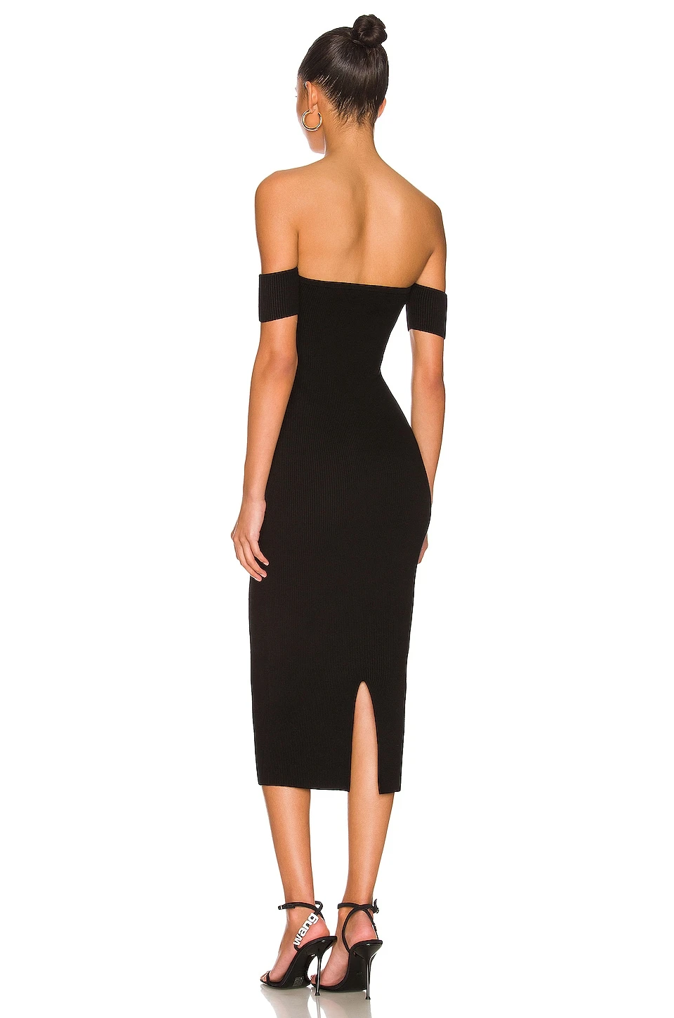 Helmut Lang Contour Midi Dress Black 3 Helmut Lang Contour Midi Dress Black - Image 3
