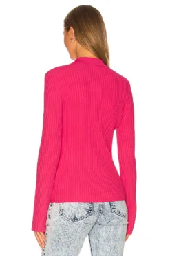 Helmut Lang Rib Cardigan Rose 6 Helmut Lang Rib Cardigan Rose -Fashion Clothing HLNR WK29 V3