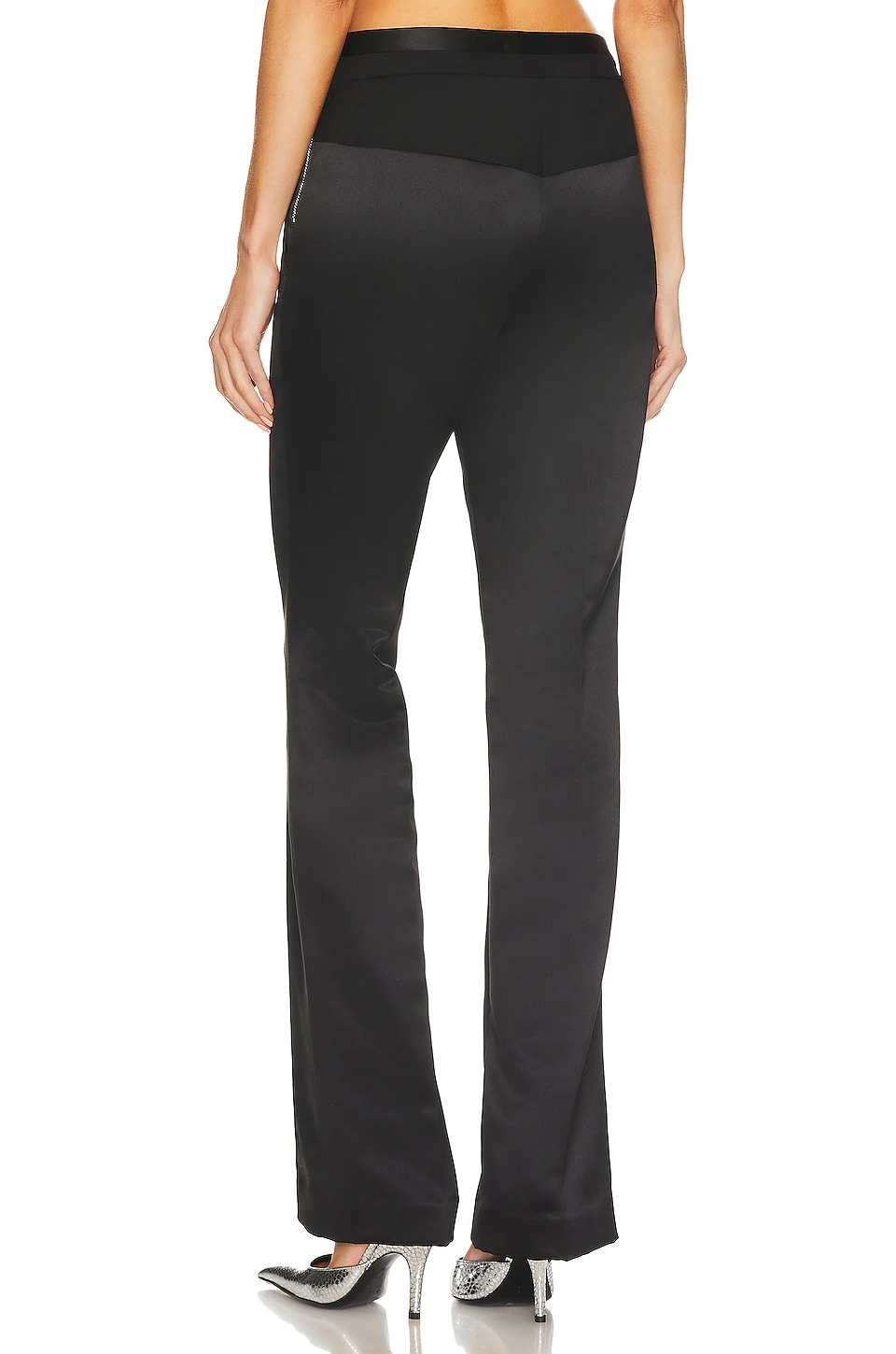 Helmut Lang Tux Satin Pant Black 3 Helmut Lang Tux Satin Pant Black - Image 3