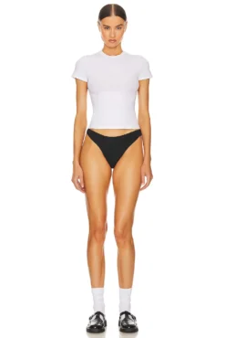 Organic Jersey Underwear Black -Fashion Clothing HLSA WI6 V4