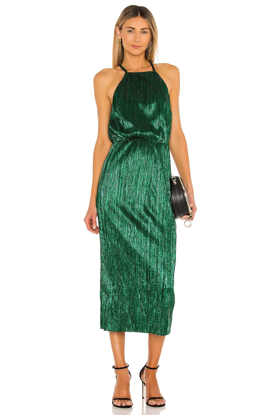 X REVOLVE Farrah Dress Emerald 1 X REVOLVE Farrah Dress Emerald