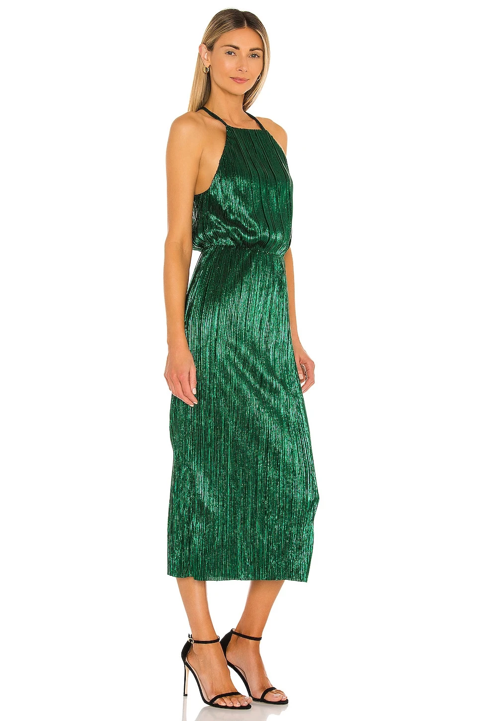 X REVOLVE Farrah Dress Emerald 2 X REVOLVE Farrah Dress Emerald - Image 2