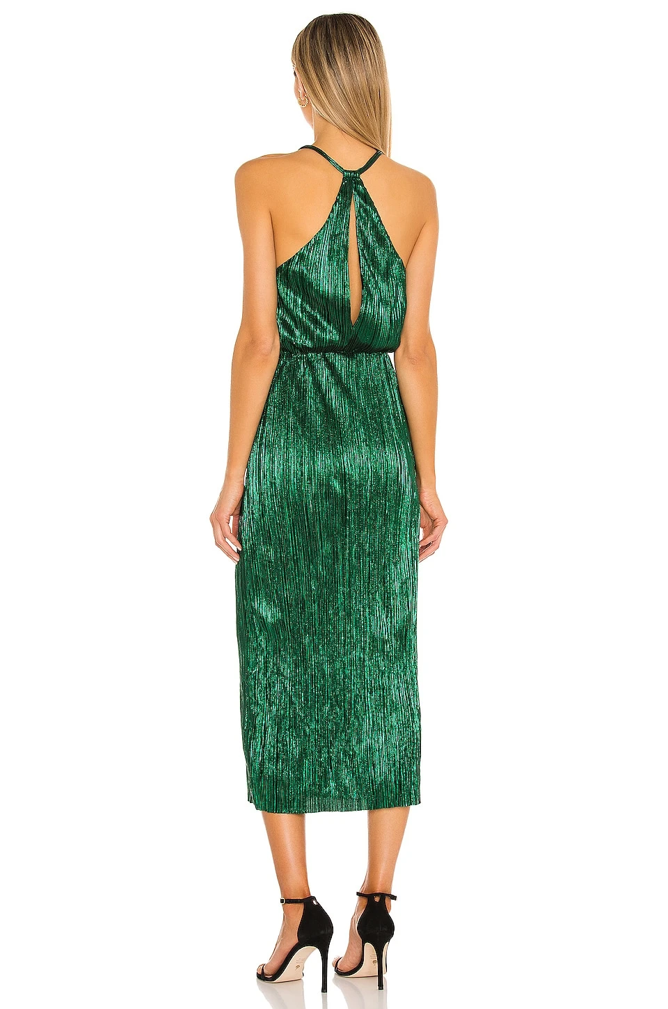 X REVOLVE Farrah Dress Emerald 3 X REVOLVE Farrah Dress Emerald - Image 3