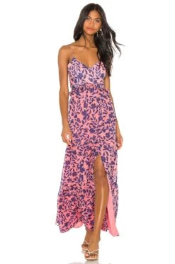 X REVOLVE Eliana Dress Pink Floral