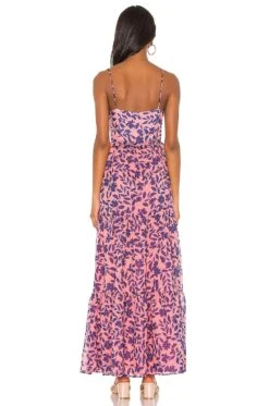 X REVOLVE Eliana Dress Pink Floral -Fashion Clothing HOOF WD497 V3