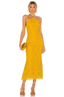 X REVOLVE Rosaline Dress Yellow