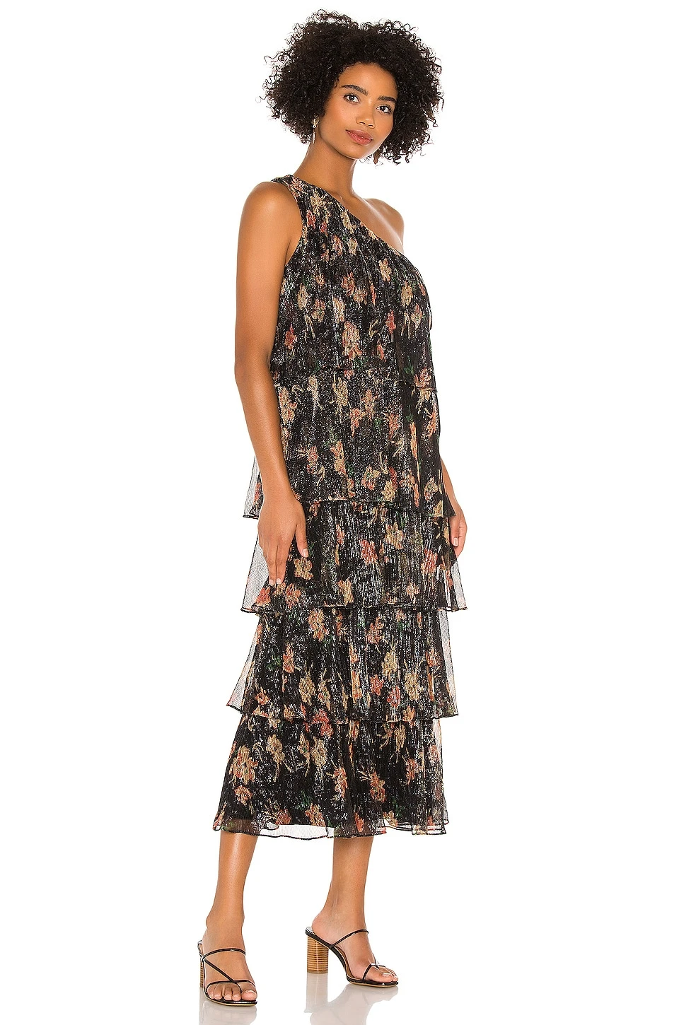 X REVOLVE Collins Dress Noir Floral Multi 2 X REVOLVE Collins Dress Noir Floral Multi - Image 2