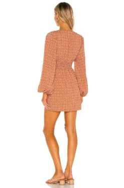 X REVOLVE Alba Mini Dress Geo Tile Print -Fashion Clothing HOOF WD784 V3