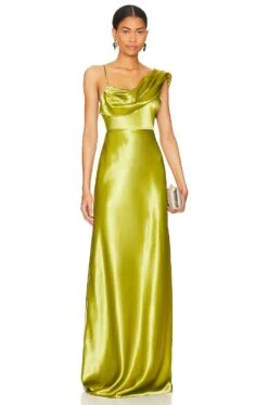 X REVOLVE Antonia Gown Green