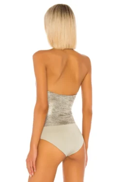 X REVOLVE Shae Bodysuit Pewter -Fashion Clothing HOOF WS453 V4
