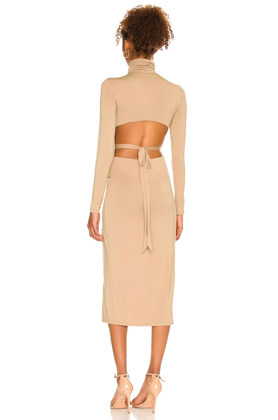 Cia Midi Dress Camel 3 Cia Midi Dress Camel - Image 3