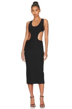 Zoraida Midi Dress Black