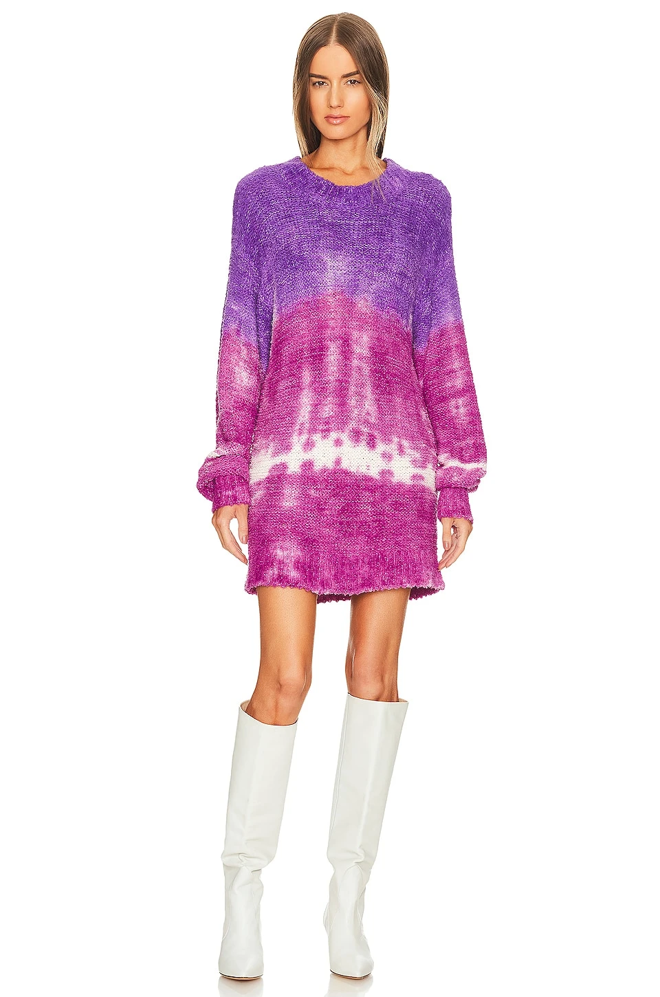 Isabel Marant Etoile Happy Crew Sweater Purple & Fuchsia 1 Isabel Marant Etoile Happy Crew Sweater Purple & Fuchsia