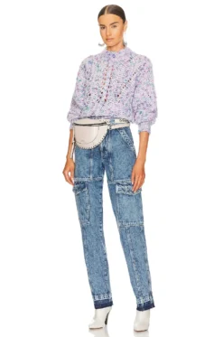Isabel Marant Etoile Jallen Sweater Lavender -Fashion Clothing ISAR WK84 V4