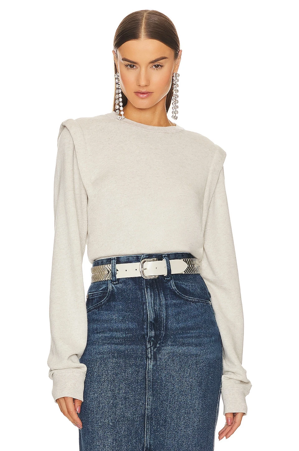 Isabel Marant Etoile Masson Sweatshirt Ecru 1 Isabel Marant Etoile Masson Sweatshirt Ecru