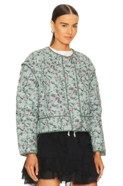 Isabel Marant Etoile Gelio Shacket Almond Green 7 Isabel Marant Etoile Gelio Shacket Almond Green -Fashion Clothing ISAR WO92 V3