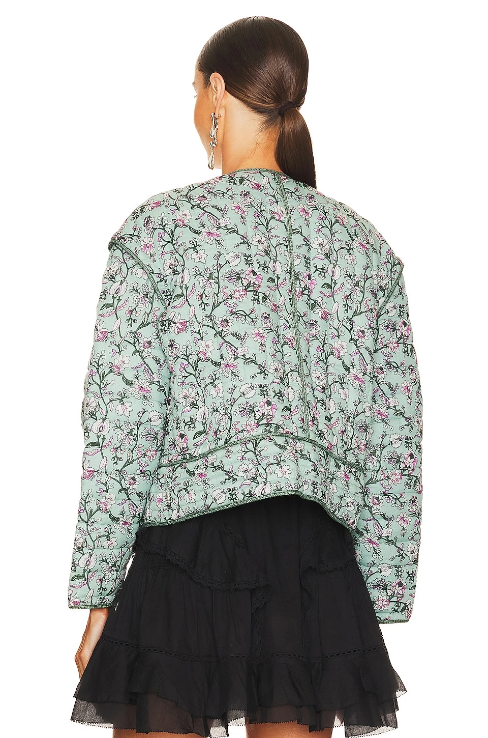 Isabel Marant Etoile Gelio Shacket Almond Green 4 Isabel Marant Etoile Gelio Shacket Almond Green - Image 4