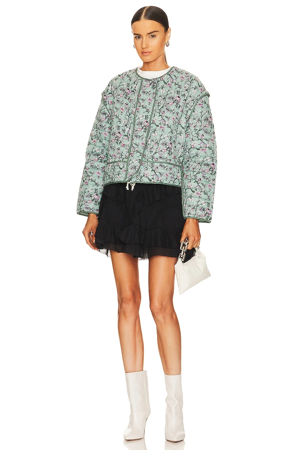 Isabel Marant Etoile Gelio Shacket Almond Green 5 Isabel Marant Etoile Gelio Shacket Almond Green - Image 5