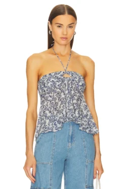 Isabel Marant Etoile Gabao Sleeveless Top Royal Blue