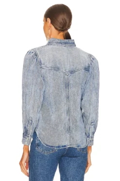 Isabel Marant Etoile TAHISSE 셔츠 LIGHT BLUE 6 Isabel Marant Etoile TAHISSE 셔츠 LIGHT BLUE -Fashion Clothing ISAR WS87 V3