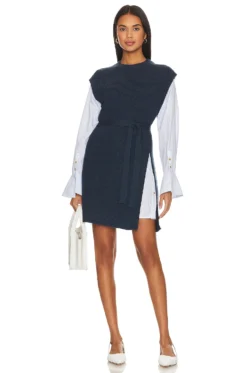 Shai Belted Sweater Dress Midnight