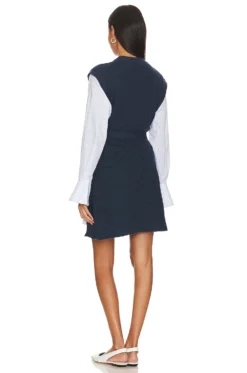 Shai Belted Sweater Dress Midnight 5 Shai Belted Sweater Dress Midnight -Fashion Clothing JSKI WD272 V3