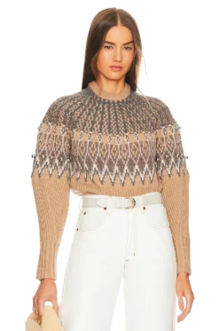 Audree Fair Isle Pullover Maize Multi
