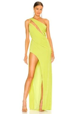 X REVOLVE A Cut Above Gown Green Chartreuse 12 X REVOLVE A Cut Above Gown Green Chartreuse -Fashion Clothing KATR WD169 V1 1