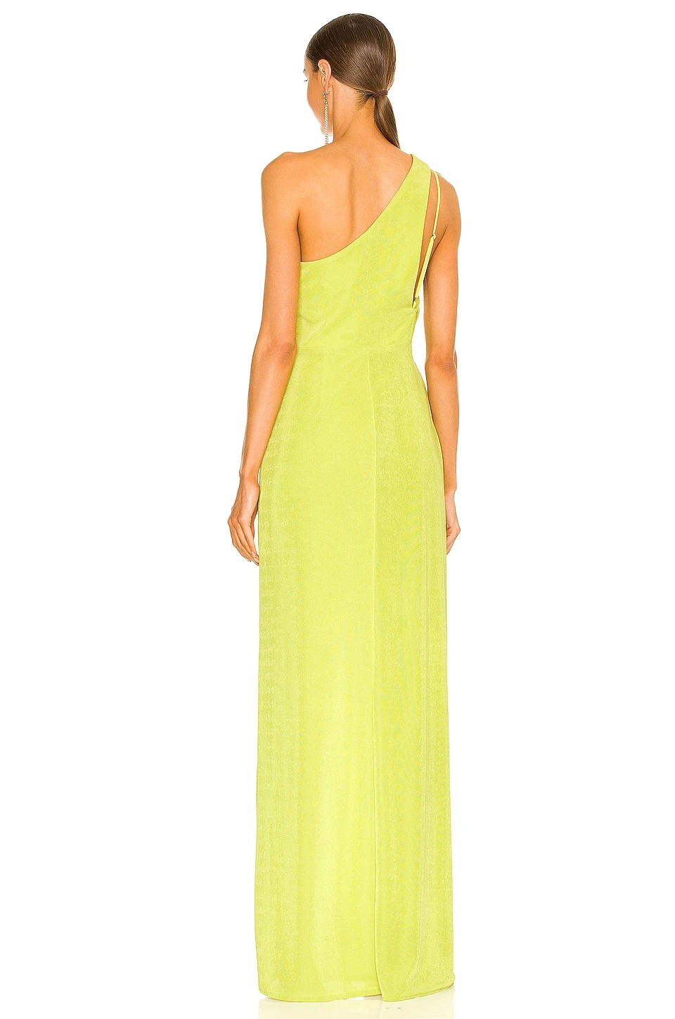 X REVOLVE A Cut Above Gown Green Chartreuse 3 X REVOLVE A Cut Above Gown Green Chartreuse - Image 3