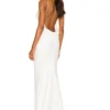 All A Dream Micro Sequin Gown Ivory