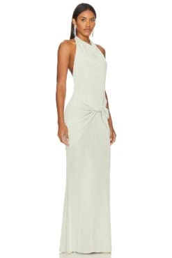 ROBE DE SOIRÉE LEYLA Sage 7 ROBE DE SOIRÉE LEYLA Sage -Fashion Clothing KATR WD342 V3