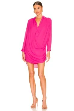 Drape Button Front Mini Black -Fashion Clothing KISA WD420 V1