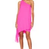 Layered One Shoulder Dress Amp