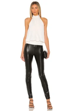 Smocked Neck Tank Cream -Fashion Clothing KISA WS307 V4