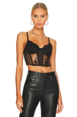 Nicolette Bustier Black