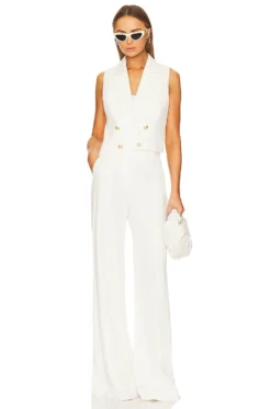 Pilar Wide Leg Pant Ecru & Gold -Fashion Clothing LAGR WP73 V4