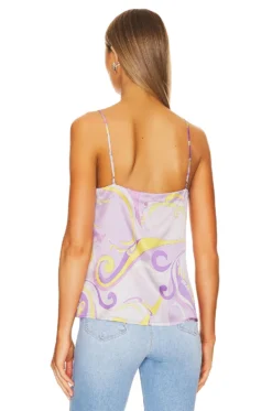 Jane Spaghetti Strap Top Light Orchid Multi Saint Martin -Fashion Clothing LAGR WS397 V3