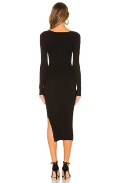 Nessa Sweater Dress Black -Fashion Clothing LCDE WD170 V3