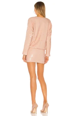 The Clementine Mini Dress Nude 6 The Clementine Mini Dress Nude -Fashion Clothing LCDE WD356 V3