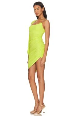 Quinne Mini Dress Sour Green 6 Quinne Mini Dress Sour Green -Fashion Clothing LCDE WD774 V3