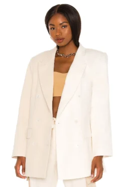 The Ashley Blazer Beige & Ivory