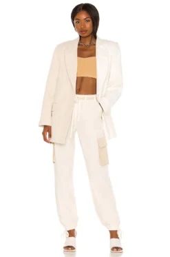 The Ashley Blazer Beige & Ivory 9 The Ashley Blazer Beige & Ivory -Fashion Clothing LCDE WO140 V5