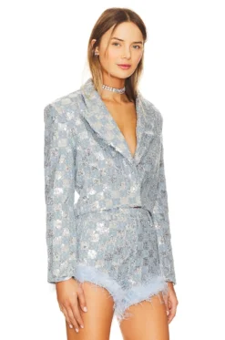 Skylar Jacket Blue -Fashion Clothing LEAX WO88 V3