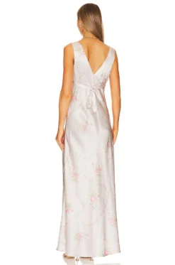 LoveShackFancy Kyan Dress Angelic Pink 5 LoveShackFancy Kyan Dress Angelic Pink -Fashion Clothing LESH WD734 V3