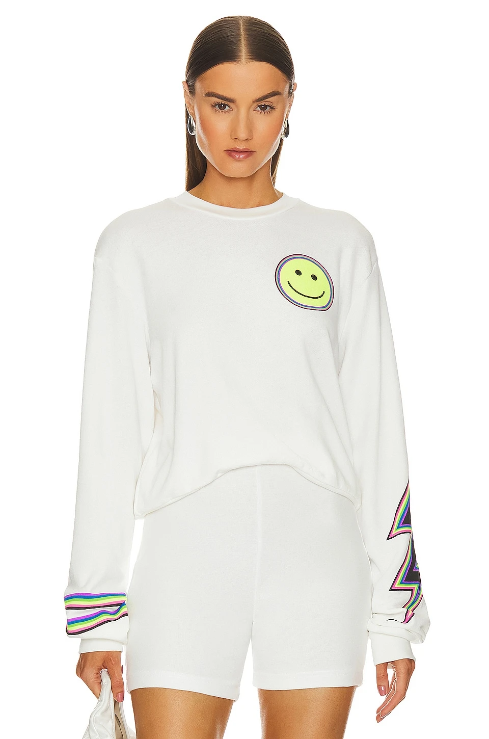 Spalding Neon Lightning Eye Sweatshirt Milk 2 Spalding Neon Lightning Eye Sweatshirt Milk - Image 2