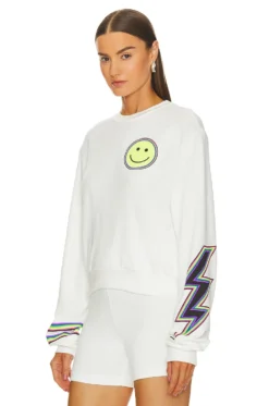 Spalding Neon Lightning Eye Sweatshirt Milk 8 Spalding Neon Lightning Eye Sweatshirt Milk -Fashion Clothing LMOS WK285 V4
