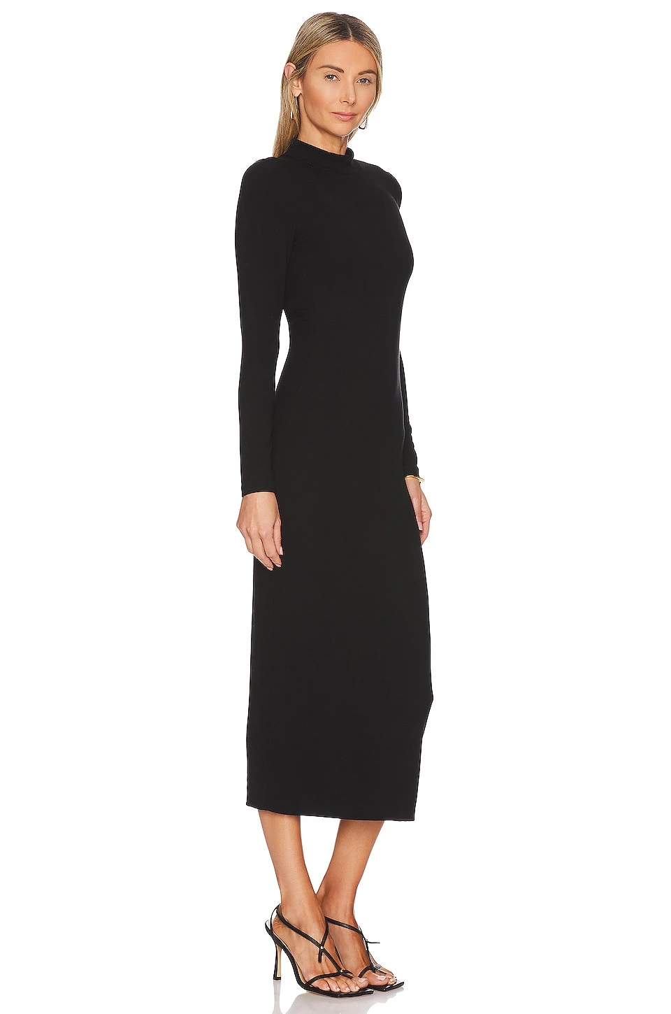 Merredin Heavy Rib Dress Black 3 Merredin Heavy Rib Dress Black - Image 3
