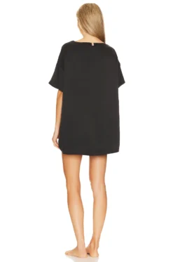 Washable Silk Tee Set Immersed Black -Fashion Clothing LNYA WI38 V3