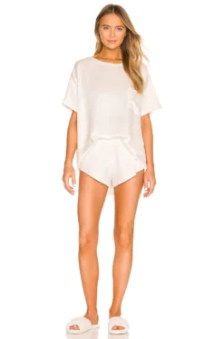 Washable Silk Tee Set Immersed Black -Fashion Clothing LNYA WI9 V1